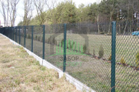 Забор из сетки рабица 200 метров в натяг в Москве
