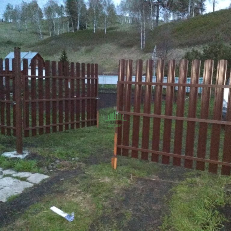 Заборы из евроштакетника 15 метров с воротами и калиткой в Москве
