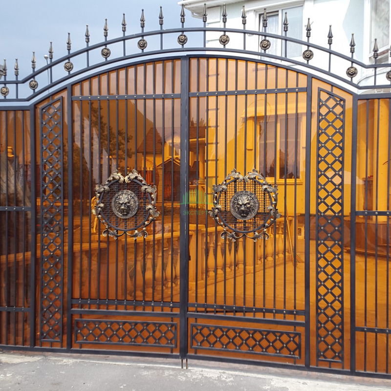 Каванные распашные ворота в Москве Пример 10